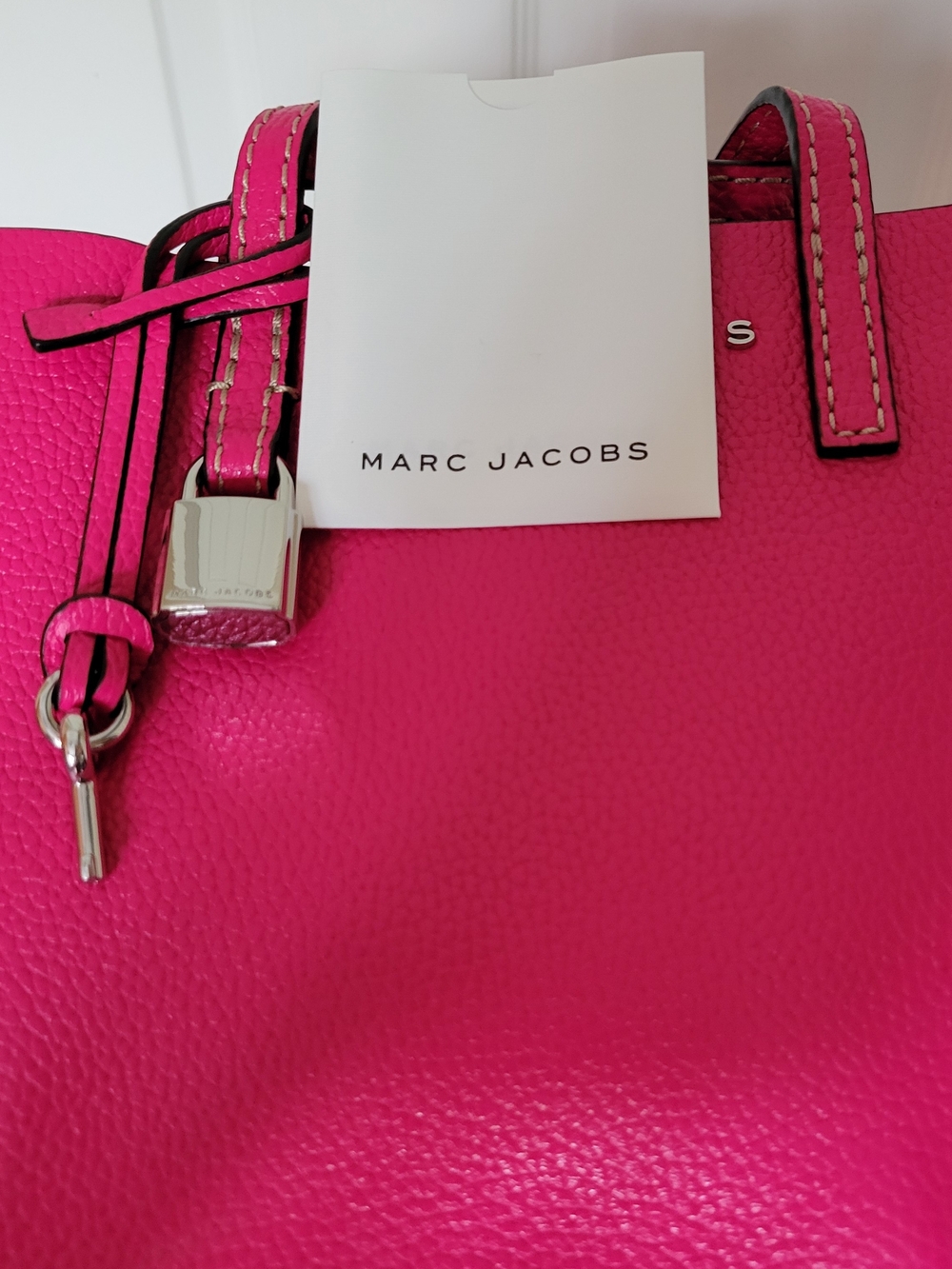 Marc Jacobs Women’s Hot Pink Pebbled Leather Tote